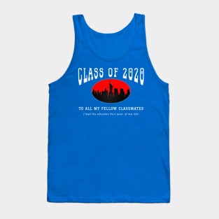 Class of 2020 - Maroon, Red and White Colors Tank Top